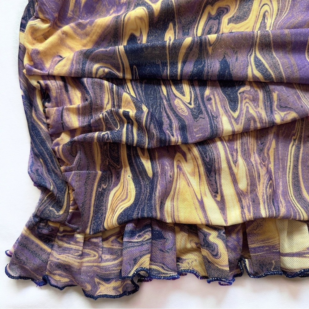 no vacancy ⋆ marble ruched skirt - Picture 6 of 8